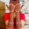 Reusable Bridal Mehndi Stencil for Hand | Bridal Mehandi Design | Easy Apply Henna Template mehandi Stencil (Pack of 1, circular)